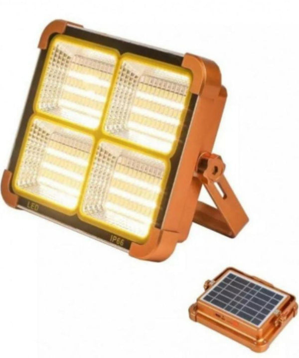 Proiector LED 500 W, lampa solara portabila