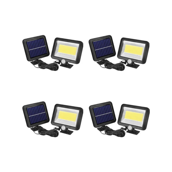 Set 4 x Lampa solara F100 cu senzor de miscare