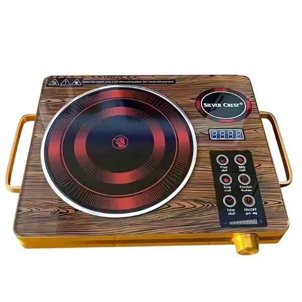 Plita ceramica profesionala cu inductie, incastrare standard, comanda digitala, timer, control temperatura, oprire automata, 240V