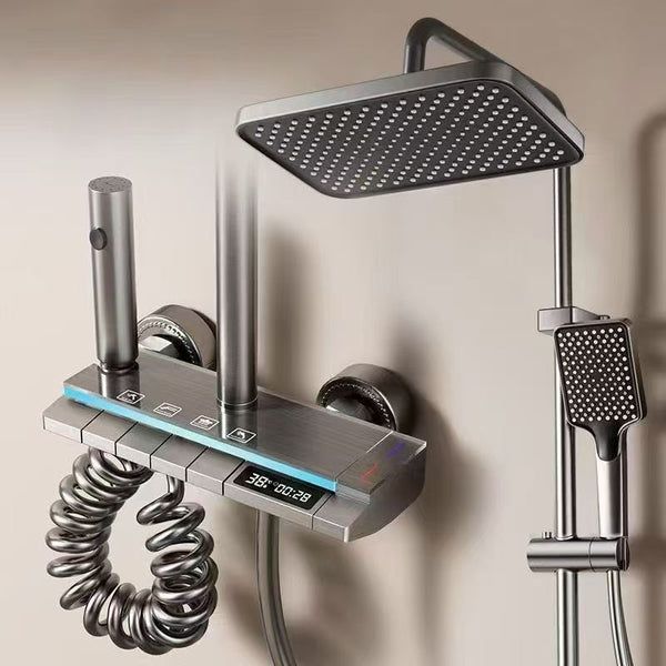 Set de duș modern, inteligent, cu afișaj digital