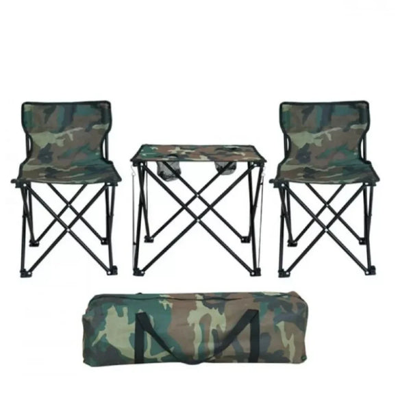 Set masa si scaune pliabile pentru camping, picnic, plaja sau pescuit