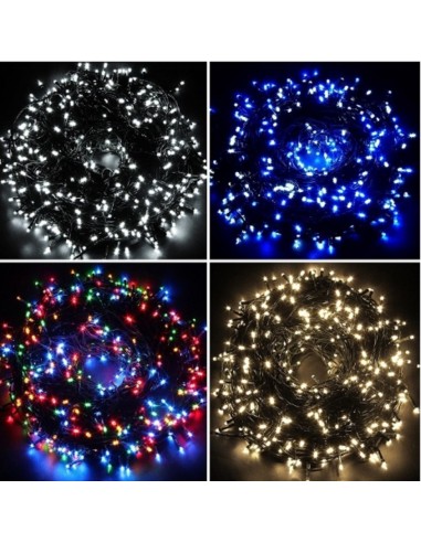 Instalatie de brad 500 LED, 36m lungime, 8 jocuri lumini