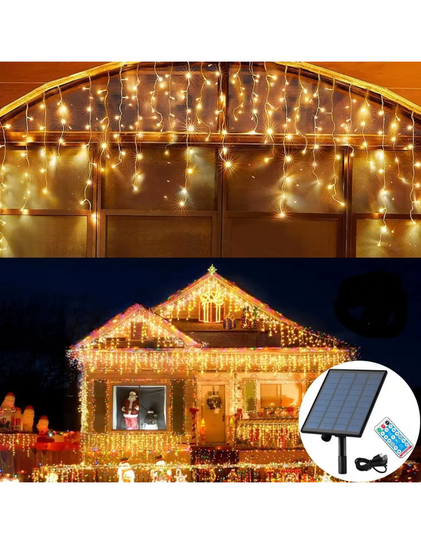 Instalatie 12m, SOLARA ,franjuri, turturi ingali, 300 led-uri, diverse culori