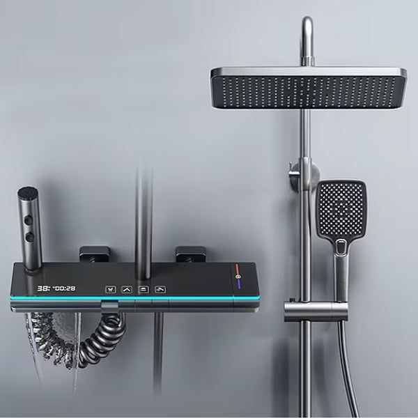 Set de dus cu afisaj digital,lumina led ambientala,4 moduri de pulverizare