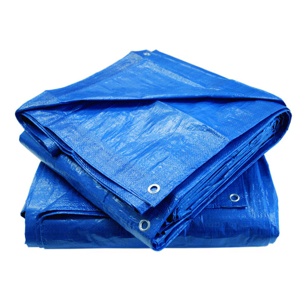 Set 2 x Prelate impermeabile cu inele, 80 gr/mp, rezistenta UV, 3 x 4 m