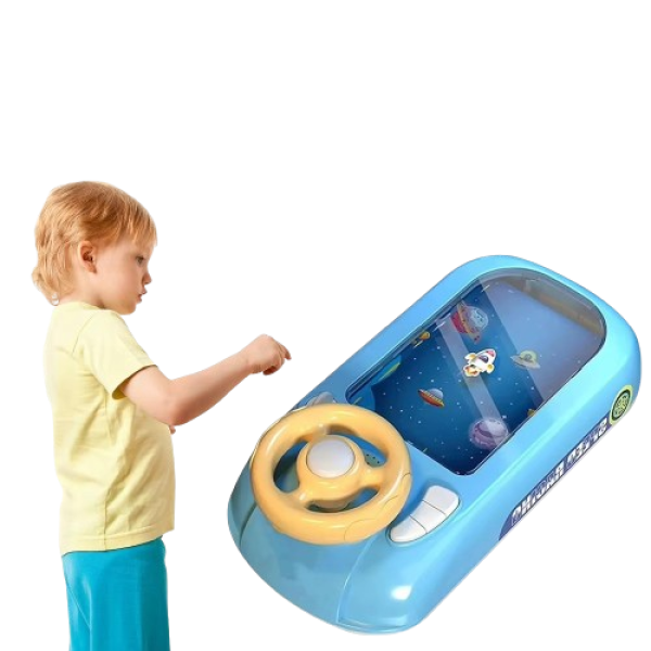 Jucarie Interactiva Volan, model nave spatiale, sunete si functii,  pentru copii 3-6 Ani