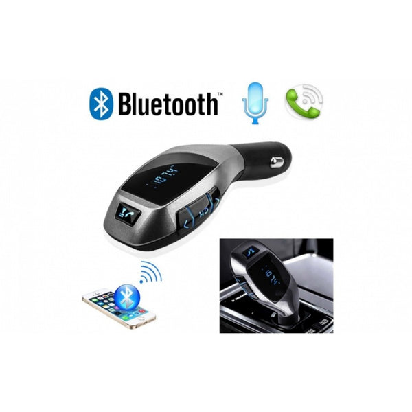 Car Kit Auto Bluetooth cu functie de modulator FM, model X6