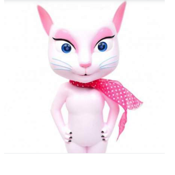 Jucarie Talking Angela, pisica inteligenta vorbitoare, 28 cm