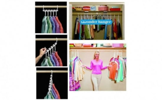 set 2 x Suport pentru 40 de umerase cu 8 sisteme de agatare