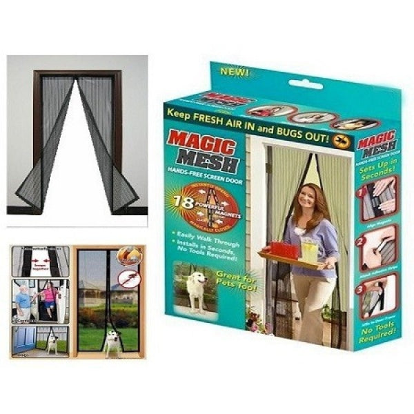 Set 3 perdele anti-insecte