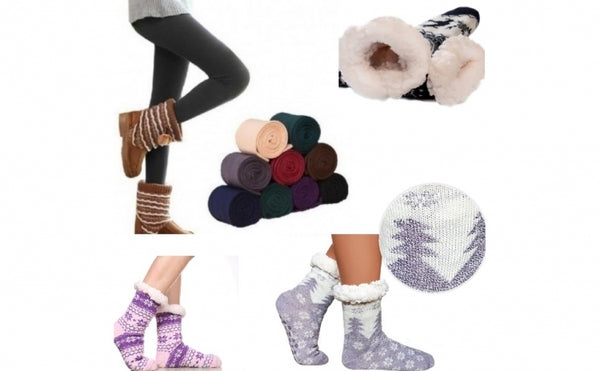 Colanti vatuiti, diverse culori + Ciorapi imblaniti model Winter Season