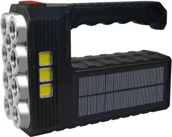 Lanterna LED cu incarcare solara si USB 3 moduri 11 leduri